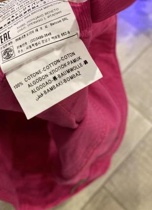 United colors of benetton-вельветовая розовая юбка мини 🌺5 фото