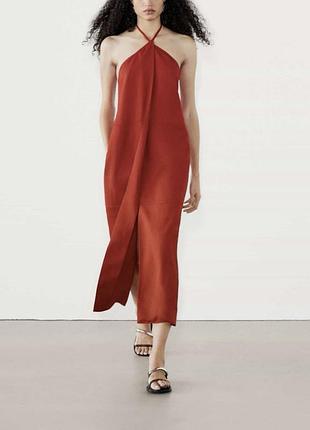 Червона сукня massimo dutti xs нова (з етикеткою)!