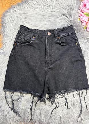 Ідеальні базові стильні шорти з високою посадкою р.xs zara