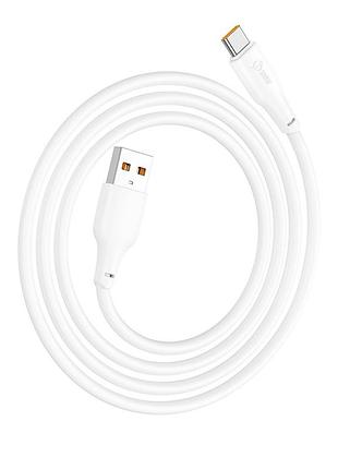 Кабель hoco x93 force type-c 100w 1m для зарядки и синхронизации usb to type c белый