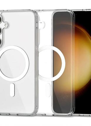 Чехол с magsafe на samsung galaxy s25 магсейф чехол прозрачный