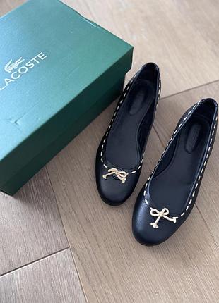Балетки lacoste 37, шкіра