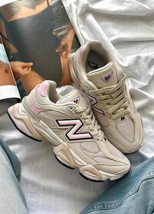 Кросівки жіночі new balance  9060 light beige pink