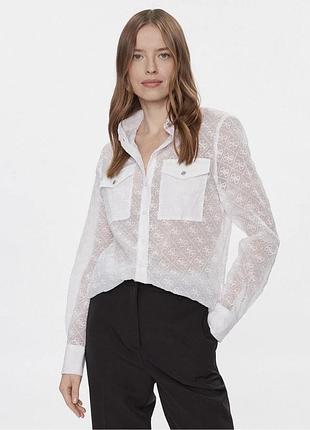 Стильна фактурна сорочка guess