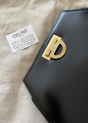 Celine 🖤 сумка вінтажна чорна шкіра