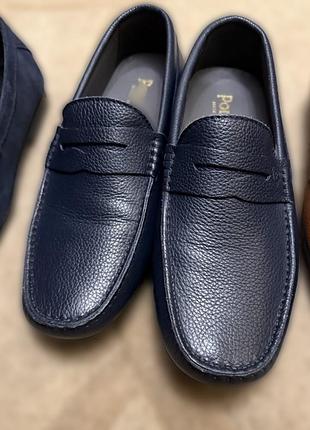 Чоловічі шкіряні мокасини pollini, розмір 41, оригінал,