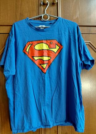 Мужская футболка, оверсайс, супергерой, супермен, superman, xxl, mandarin