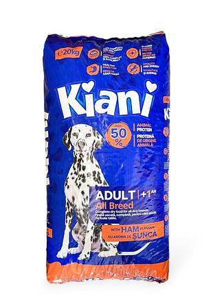 Сухий корм для собак kiani dog petfood зі смаком шинки 20 кг