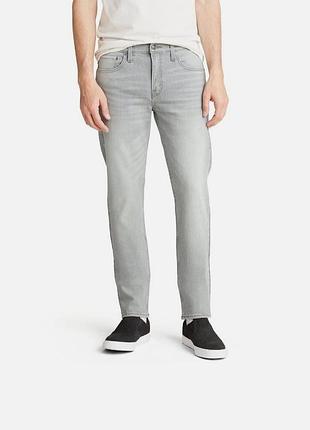 Фирменные мужские серые джинсы штаны levis s37 slim w34 l32