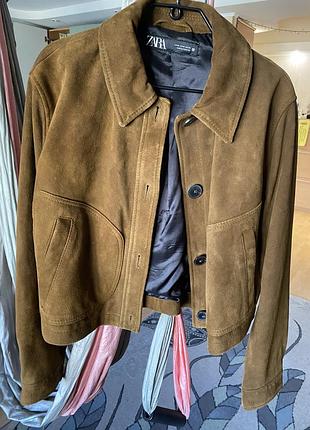Куртка замшевая zara