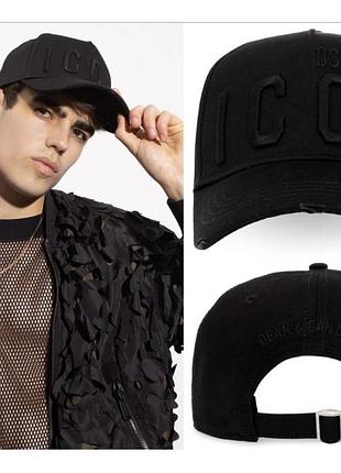 Чорна кепка dsquared 2 original made in italy 🇮🇹