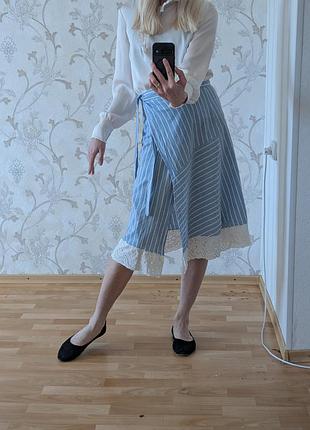 Zara trf юбка на запах размер м