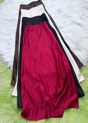 Спідниця шовкова міді