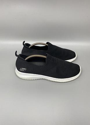 Чоловічі кросівки skechers ultra flex-harmonious в гарному стані, чорні, оригінал 42/27 см