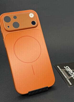 Чохол для iphone 15 з magsafe і лінзами на камеру скляний матовий glass acrylic case