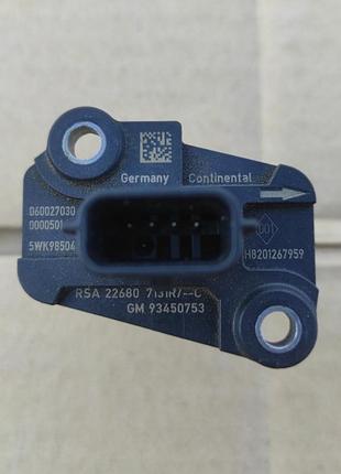 Датчик массового расхода воздуха renault, opel, nissan 5wk98504, 226807131r, 93450753, 8201267959