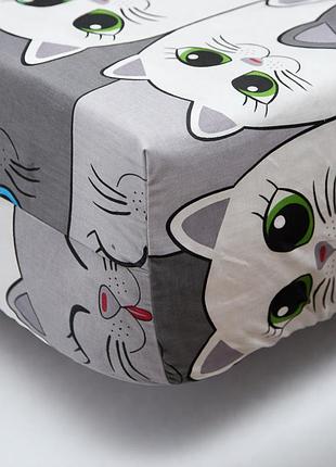 Простирадло на резинці moon&star furry friends бязь gold люкс 70х190х10 см (ms-850002160)
