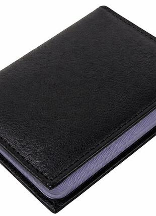 Картхолдер кожаный rfid защита банковских карт антисканер dugros черный