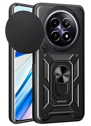 Чехол fiji camera defence для realme 13 5g бампер с защитой камеры и подставкой black