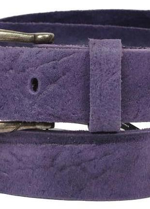 Женский кожаный ремень vanzetti фиолетовый