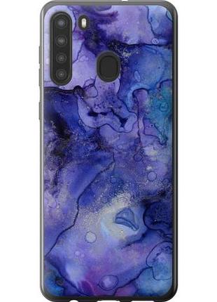 Чехол на samsung galaxy a21 мрамор 7 из силикона fch_0068524