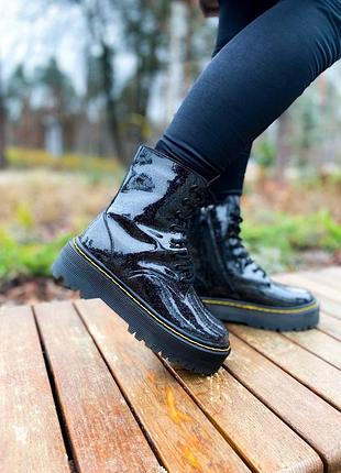 Ботинки женские с мехом мартенс dr.martens