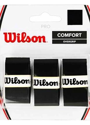 Wilson pro overgrip намотка для тенниса 1 шт черная
