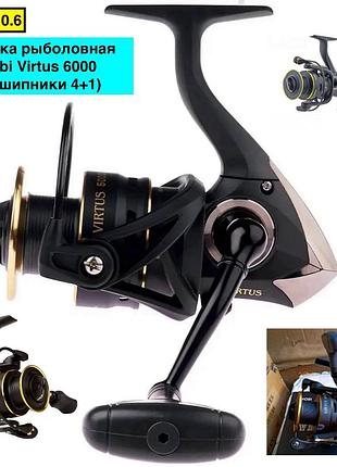 Катушка рыболовная ryobi virtus 6000 (подшипники 4+1)