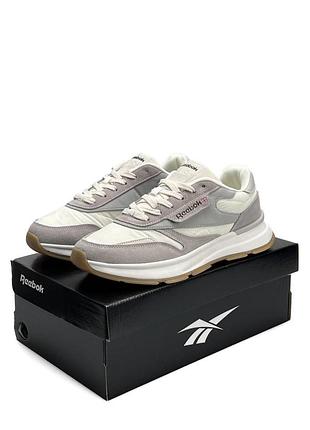 Чоловічі кросівки reebok classic light grey white