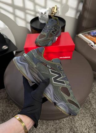 Мужские кроссовки new balance 9060 moss grey brown