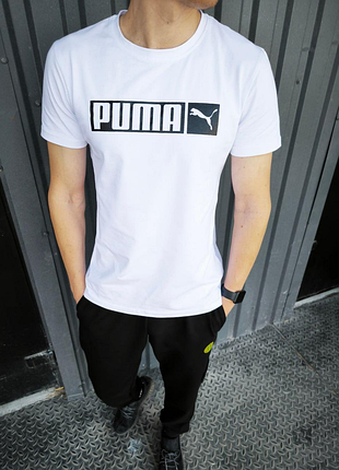 🔥мужская футболка puma белая 🔥