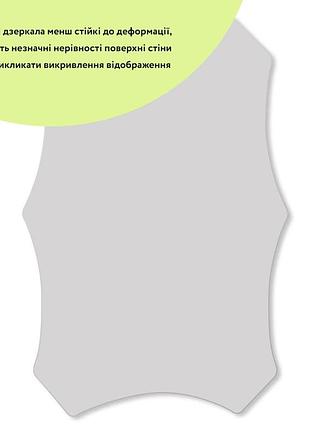 Дзеркало акрилове самоклейне 400*600 мм*2 мм sw-00001521
