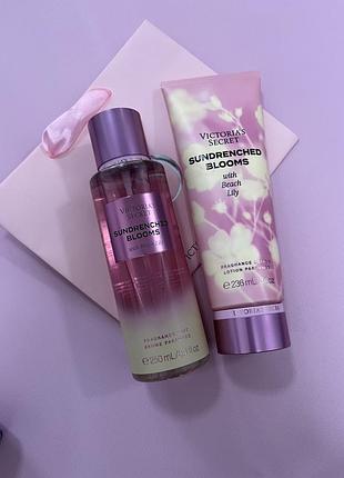 Парфумований набір косметики спрей лосьйон пакет victoria's secret sundrenched blooms ☀️🌸