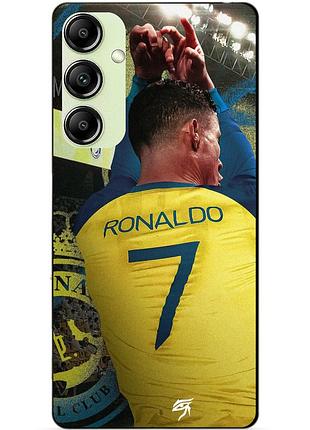 Силіконовий чохол бампер для samsung a25 з малюнком ronaldo аль наср роналдо
