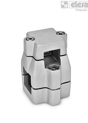 Зажимные соединители для сборки разносторонних неравных по размерам круглых и квадратных профилей gn 135-b30-b50-60-2-sw