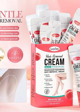 Sadoer hair removal cream silky refreshing care peach cleansing hair removal 4мл