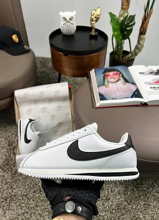 🌺женские кроссовки nike cortez w white black