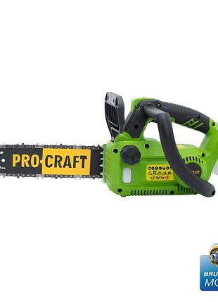 Акумуляторна ланцюгова пила procraft pka42li (без акб та зп)