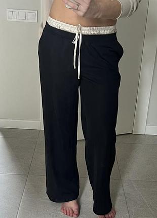 Широкі брюки з подвійним поясом asos р.36