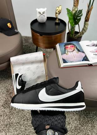 🌺женские кроссовки nike cortez w black white
