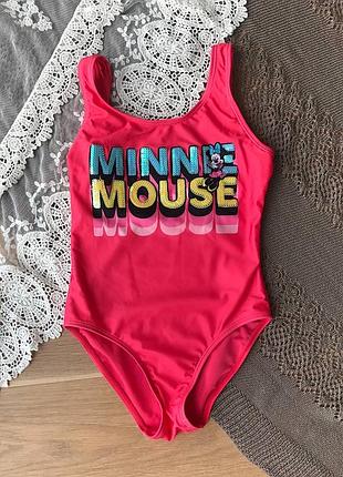 Суцільний купальник minne mouse 8-9 років на дівчинку