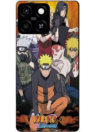 Чехол силиконовый бампер для zte blade a55 с рисунком naruto наруто аниме
