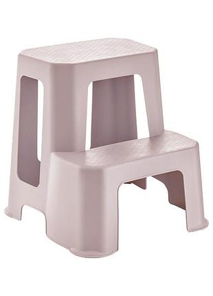 Табурет-лестница из пластика большой-розовый 427*442*442 мм hercules two step tall stool