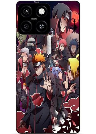 Чехол силиконовый бампер для zte blade a55 с рисунком наруто naruto аниме