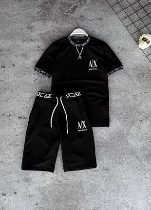 Стильный комплект футболка + шорты armani exchange