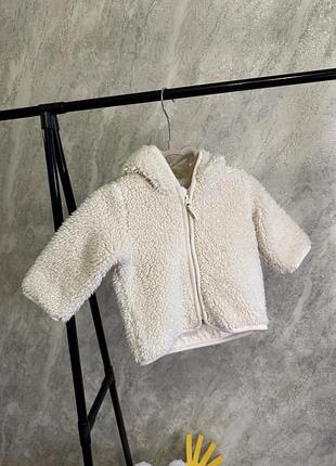 Кофтинка мєховушка h&m на 3-6 місяців 🐻