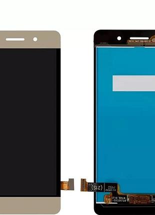 Дисплей huawei g play mini, honor 4c з тачскрином золотистий