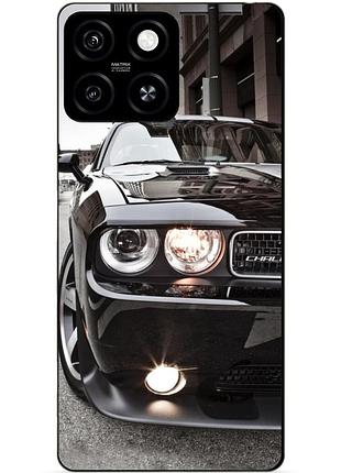 Чехол силиконовый бампер для zte blade a55 с рисунком dodge додж машина авто