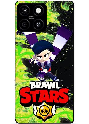 Силіконовий бампер чохол для zte blade a55 з героєм бравл едгар