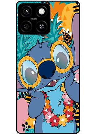 Силіконовий бампер чохол для zte blade a55 з малюнком стіч stitch